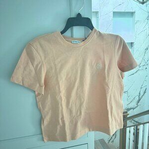 Burberry Peach Cotton T-Shirt